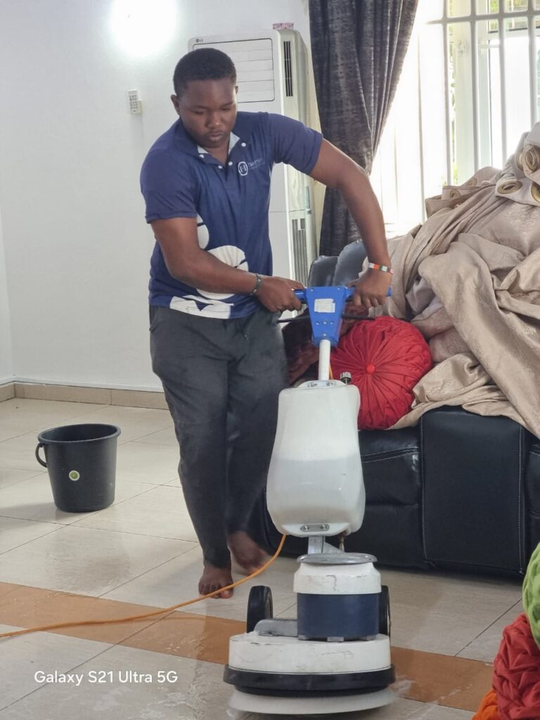Washing floor